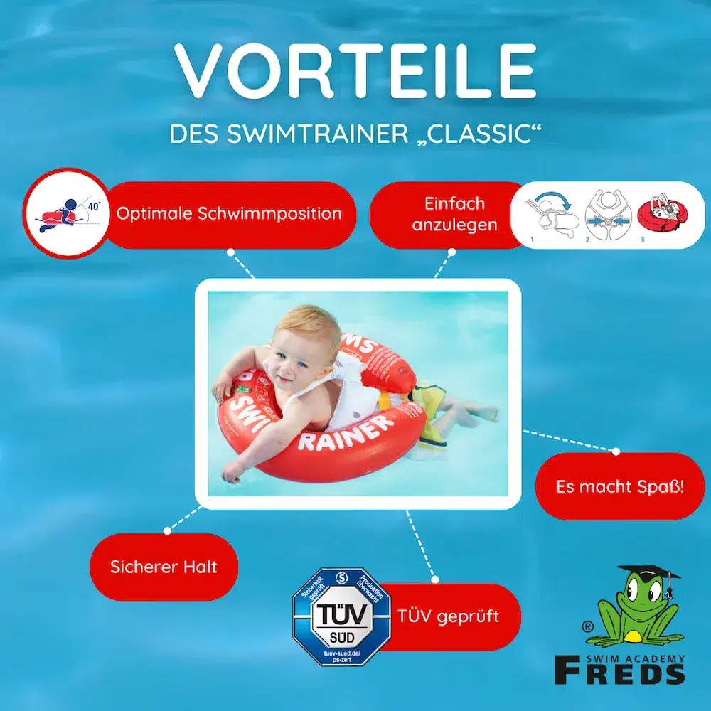 Swimtrainer "Classic" rot – Bild 3